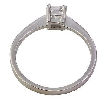 Platinum Diamond 0.33cts solitaire Ring size M